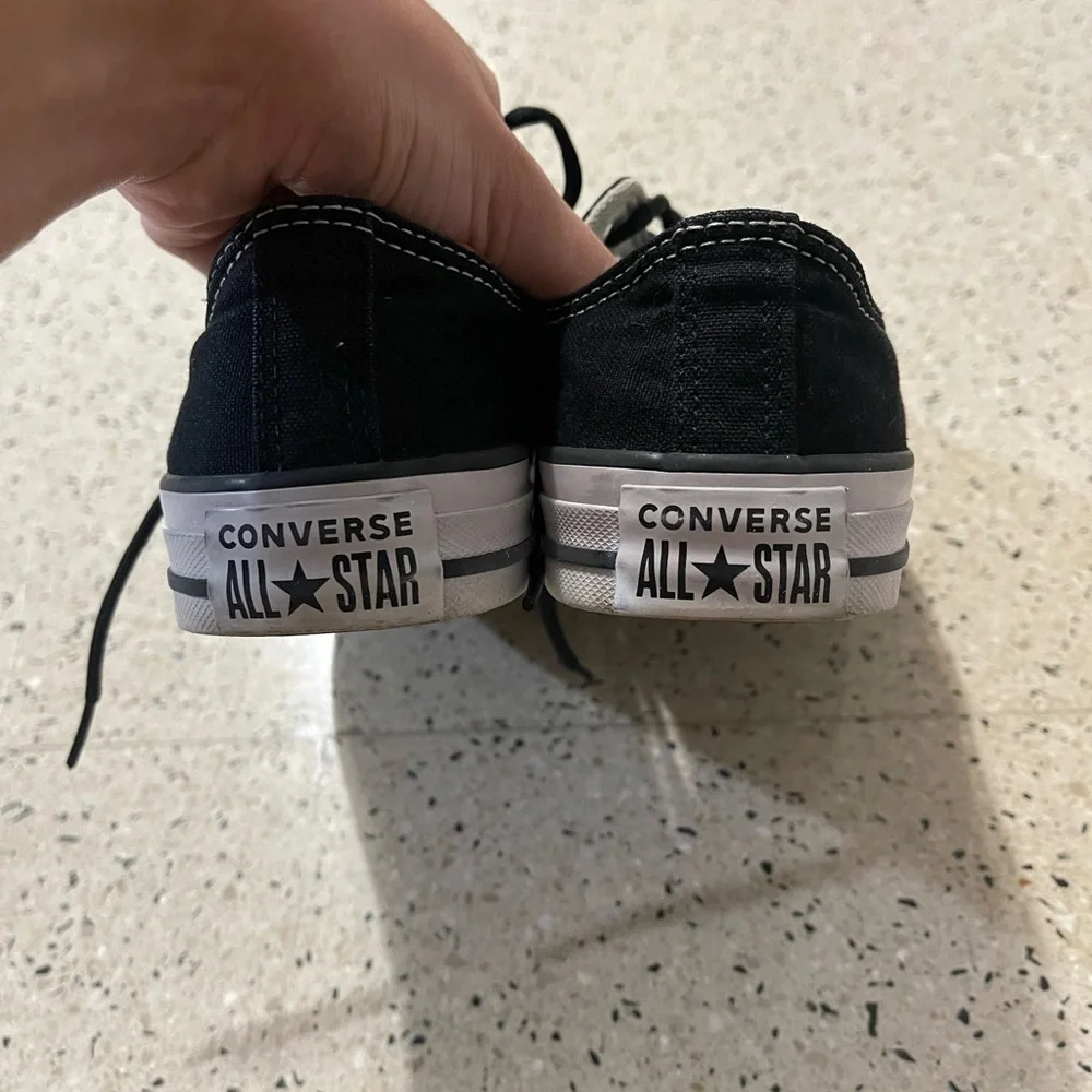 Converse All Star Black and White Sneakers - Picture 3 of 9